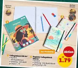PENNY Register-Collegeblock DIN A5 Angebot