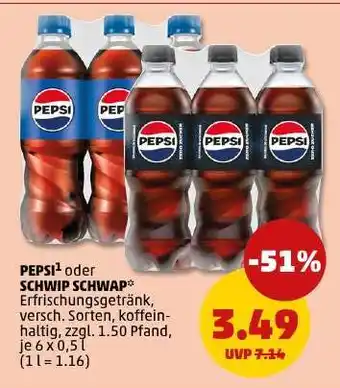 PENNY PEPSI oder SCHWIP SCHWAP Angebot