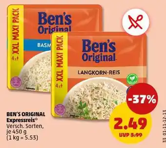 PENNY BEN'S ORIGINAL Expressreis Angebot