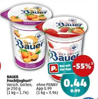 PENNY Bauer Fruchtjoghurt Angebot