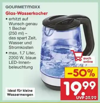 Netto Marken-Discount Glas-Wasserkocher Angebot