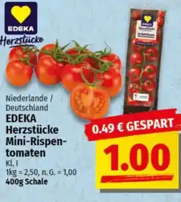 NP Discount EDEKA Herzstücke Mini-Rispentomaten Angebot