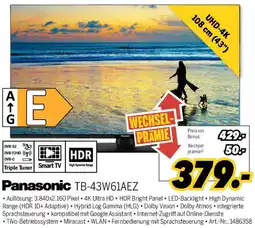 MEDIMAX Panasonic TB-43W61AEZ Angebot