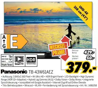 MEDIMAX Panasonic TB-43W61AEZ Angebot