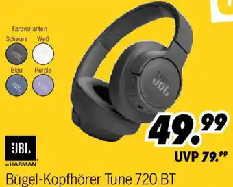 MEDIMAX JBL Bügel-Kopfhörer Tune 720 BT Angebot