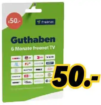 MEDIMAX 6 Monate freenet TV Angebot
