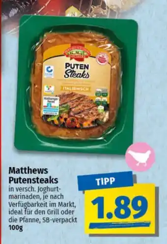 NP Discount Matthews Putensteaks Angebot