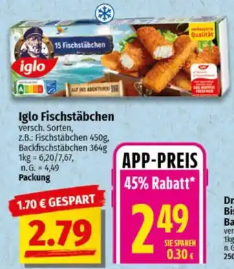 NP Discount Iglo Fischstäbchen Angebot