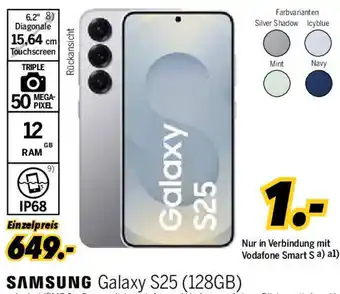 MEDIMAX SAMSUNG Galaxy S25 (128GB) Angebot
