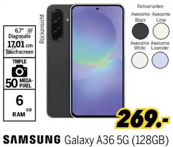 MEDIMAX SAMSUNG Galaxy A36 5G (128GB) Angebot