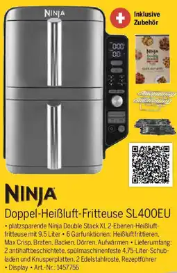 MEDIMAX NINJA Doppel-Heißluft-Fritteuse SL400EU Angebot