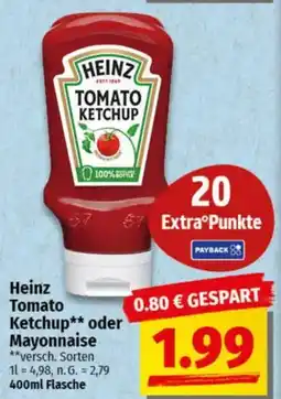 NP Discount Heinz Tomato Ketchup oder Mayonnaise Angebot
