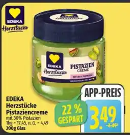 NP Discount EDEKA Herzstücke Pistaziencreme Angebot