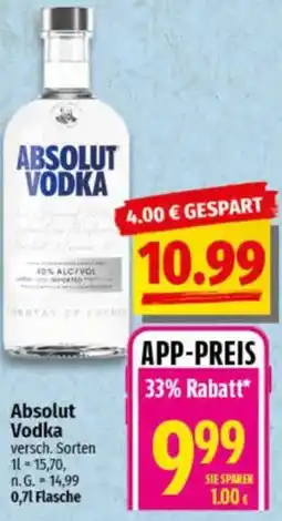 NP Discount ABSOLUT VODKA Angebot