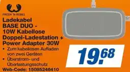 Expert FRESH 'N REBEL Ladekabel BASE DUO - 10W Kabellose Doppel-Ladestation Power Adapter 30W Angebot