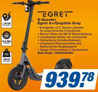 Expert EGRET E-Scooter Egret X+/Graphite Grey Angebot