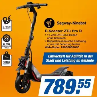 Expert Segway-Ninebot E-Scooter ZT3 Pro D Angebot