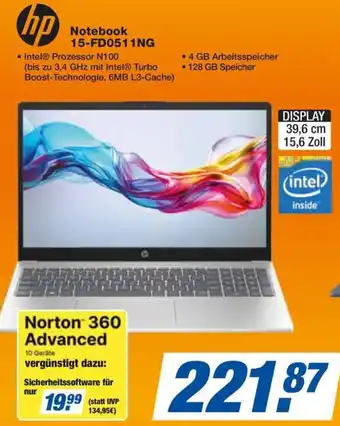 Expert hp Notebook 15-FD0511NG Angebot