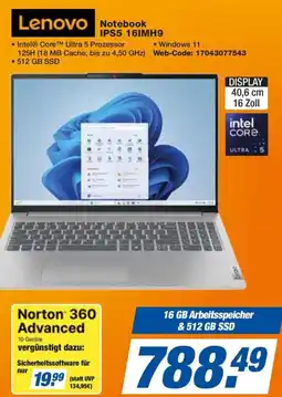 Expert Lenovo Notebook IPS5 16IMH9 Angebot