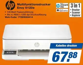Expert hp Multifunktionsdrucker Envy 6120e Angebot