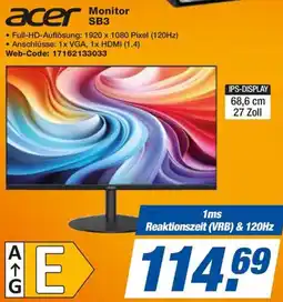 Expert acer Monitor SB3 Angebot