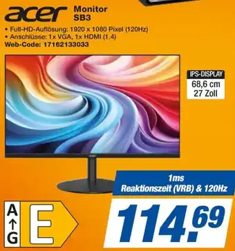 Expert acer Monitor SB3 Angebot