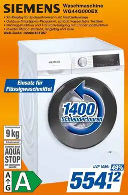 Expert SIEMENS Waschmaschine WG44G000EX Angebot
