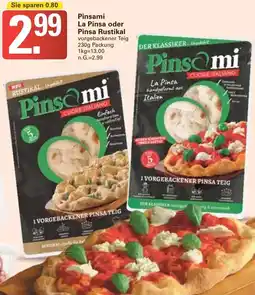 WEZ Pinsami La Pinsa oder Pinsa Rustikal Angebot