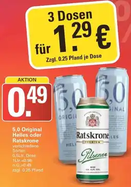 WEZ 5,0 Original Helles oder Ratskrone Angebot