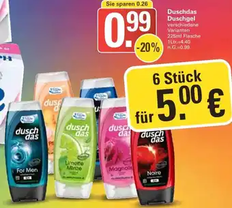 WEZ Duschdas Duschgel Angebot