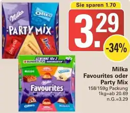 WEZ Milka Favourites oder Party Mix Angebot