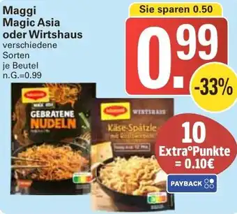 WEZ Maggi Magic Asia oder Wirtshaus Angebot