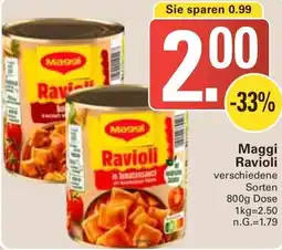 WEZ Maggi Ravioli Angebot