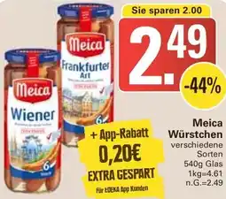 WEZ Meica Würstchen Angebot