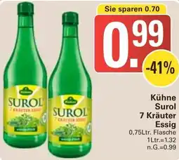 WEZ Kühne Surol 7 Kräuter Essig Angebot