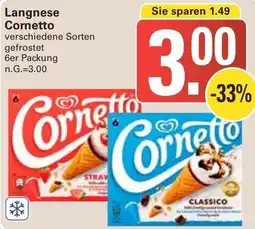 WEZ Langnese Cornetto Angebot