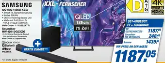 expert Techno Land SAMSUNG GQ75Q74DATXZG Angebot