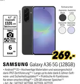 MEDIMAX Samsung smartphone galaxy a36 5g (128gb) Angebot