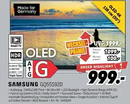 MEDIMAX Samsung oled-4k gq55s92d Angebot