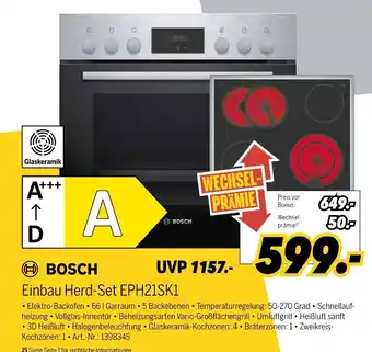 MEDIMAX Bosch einbau herd-set eph21sk1 Angebot