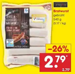 Netto Marken-Discount Metzgerfrisch bratwurst Angebot