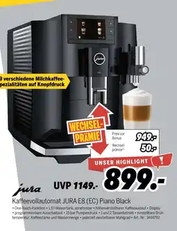 MEDIMAX Jura kaffeevollautomat jura e8 (ec) piano black Angebot