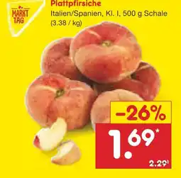Netto Marken-Discount Markttag plattpfirsiche Angebot