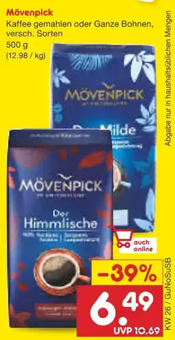 Netto Marken-Discount Mövenpick kaffee Angebot
