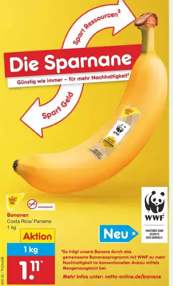 Netto Marken-Discount Bananen Angebot
