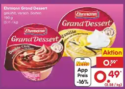 Netto Marken-Discount Ehrmann grand dessert Angebot