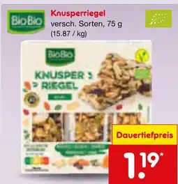 Netto Marken-Discount Biobio knusperriegel Angebot