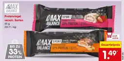 Netto Marken-Discount Max balance proteinriegel Angebot
