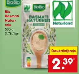 Netto Marken-Discount Biobio, naturland bio basmati naturreis Angebot