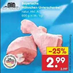 Netto Marken-Discount Gut ponholz bayerische hähnchen-unterschenkel Angebot